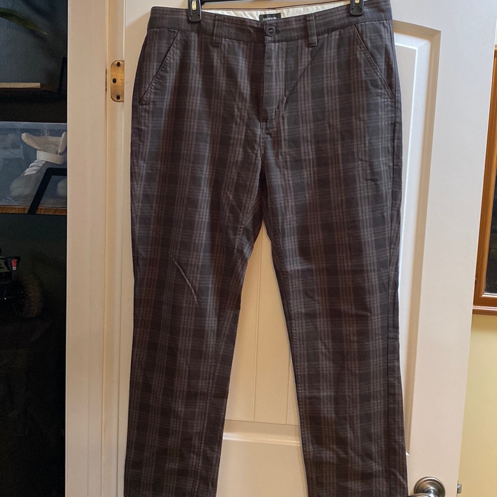 Brixton Limited Edition Plaid Pants 38 Mint